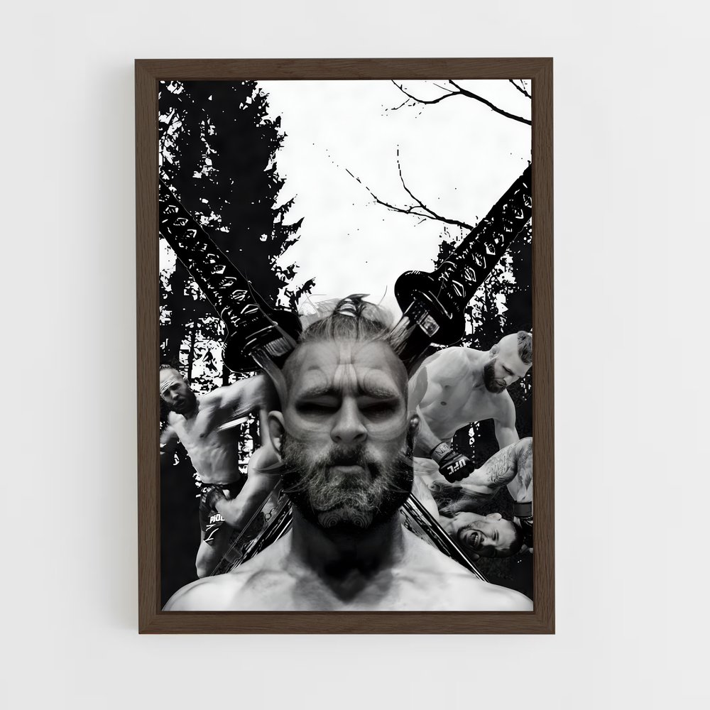 Poster Beard & Bullets – affiche MMA (vue 5)